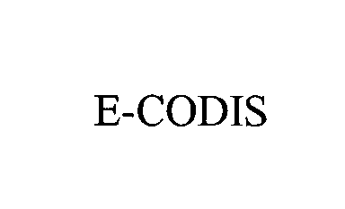 Trademark Logo E-CODIS
