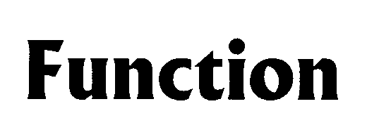 Trademark Logo FUNCTION