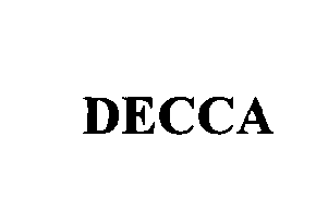 Trademark Logo DECCA