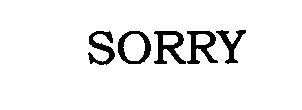 Trademark Logo SORRY