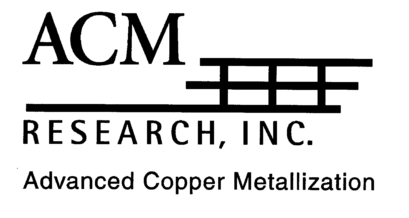  ACM RESEARCH, INC. ADVANCED COPPER METALIZATION
