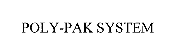  POLY-PAK SYSTEM