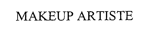 Trademark Logo MAKEUP ARTISTE