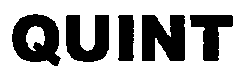 Trademark Logo QUINT