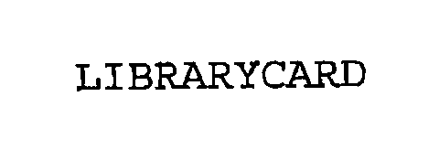 Trademark Logo LIBRARYCARD