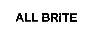 Trademark Logo ALL BRITE