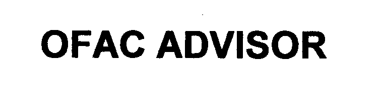 Trademark Logo OFAC ADVISOR