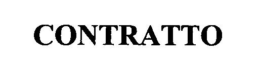 Trademark Logo CONTRATTO