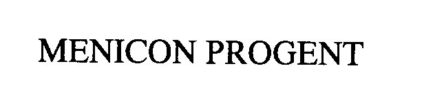 Trademark Logo MENICON PROGENT