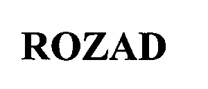 Trademark Logo ROZAD