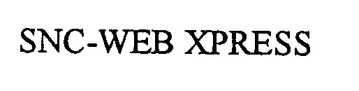 Trademark Logo SNC-WEB XPRESS