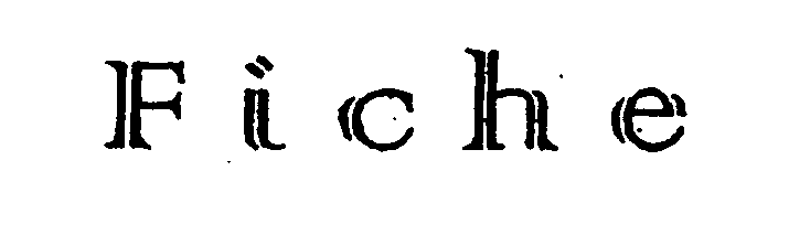 Trademark Logo FICHE