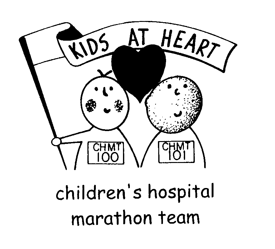 Trademark Logo KIDS AT HEART CHILDREN'S HOSPITAL MARATHON TEAM CHMT 100 CHMT 101