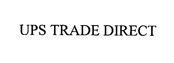 Trademark Logo UPS TRADE DIRECT