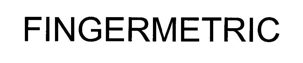 Trademark Logo FINGERMETRIC