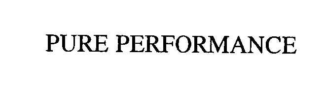 Trademark Logo PURE PERFORMANCE