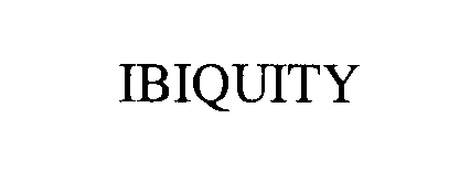 Trademark Logo IBIQUITY