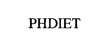 Trademark Logo PHDIET