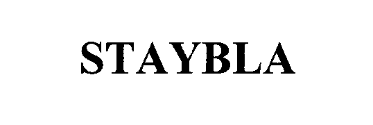 Trademark Logo STAYBLA