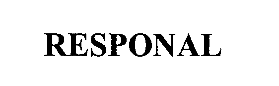 Trademark Logo RESPONAL
