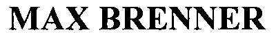 Trademark Logo MAX BRENNER