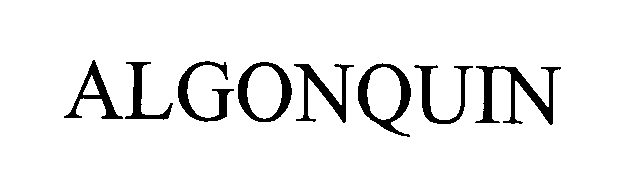 Trademark Logo ALGONQUIN