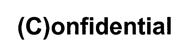 Trademark Logo (C)ONFIDENTIAL