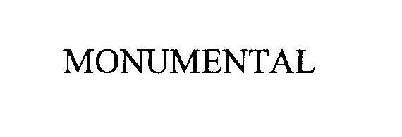 Trademark Logo MONUMENTAL