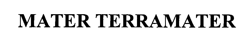 Trademark Logo MATER TERRAMATER