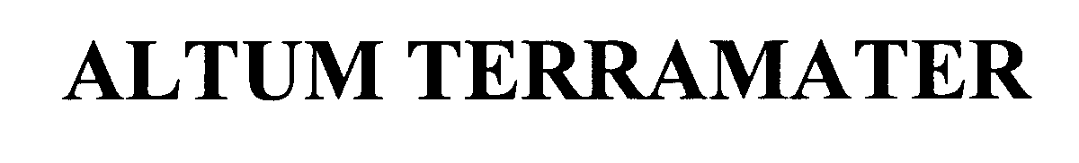 Trademark Logo ALTUM TERRAMATER