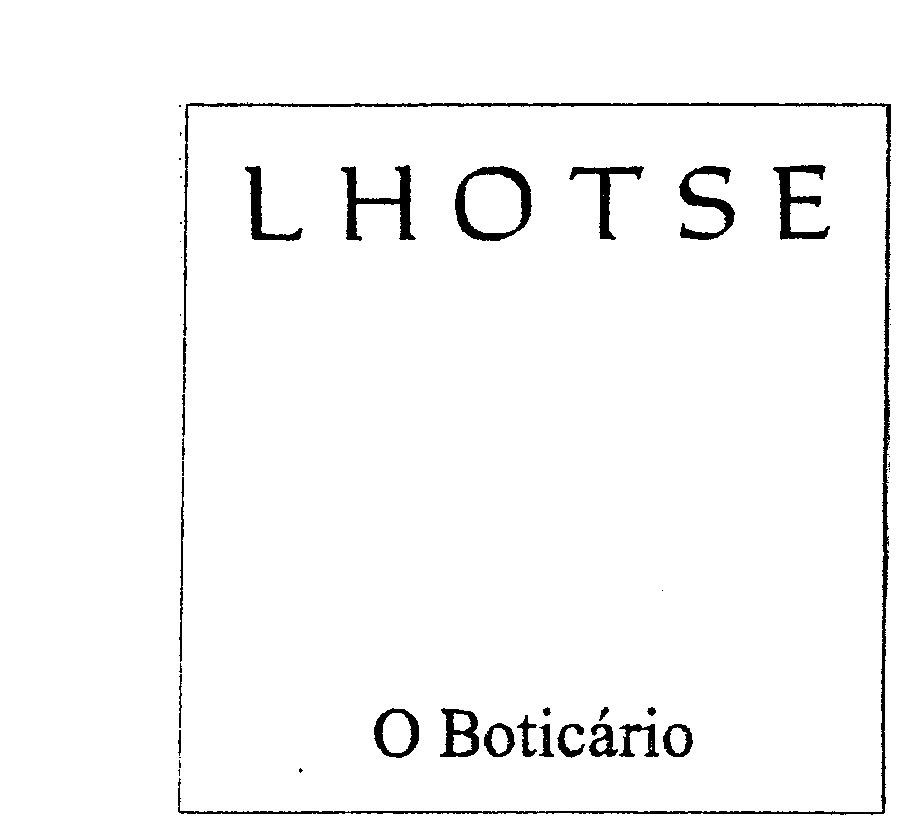 Trademark Logo LHOTSE O BOTICÁRIO