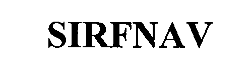 Trademark Logo SIRFNAV