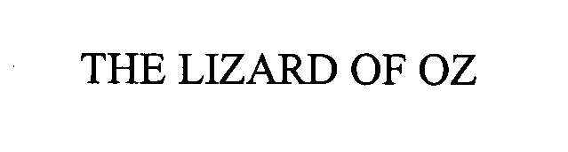 Trademark Logo THE LIZARD OF OZ