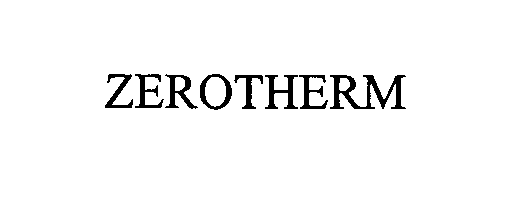 Trademark Logo ZEROTHERM