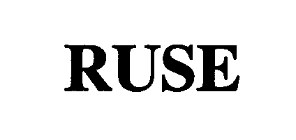 Trademark Logo RUSE