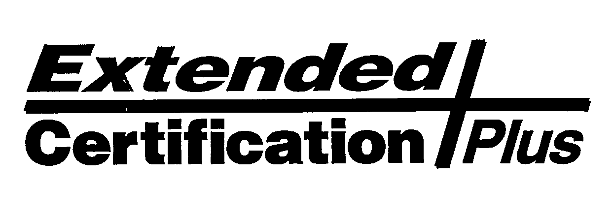 Trademark Logo EXTENDED CERTIFICATION PLUS