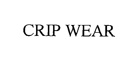 Trademark Logo CRIP WEAR