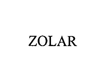 Trademark Logo ZOLAR