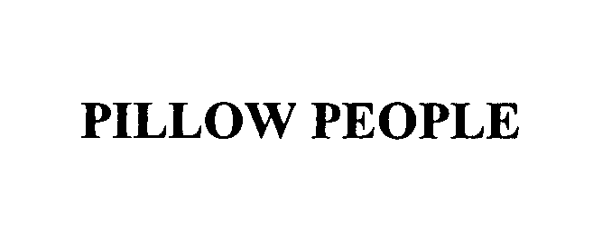 Trademark Logo PILLOW PEOPLE