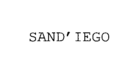  SAND' IEGO