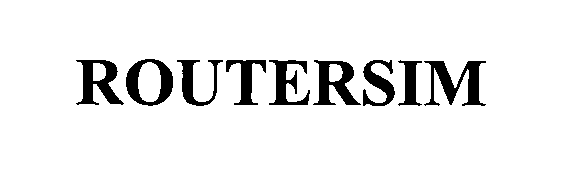 Trademark Logo ROUTERSIM