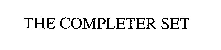  THE COMPLETER SET