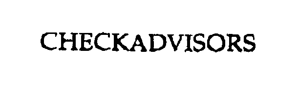 Trademark Logo CHECKADVISORS
