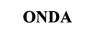 Trademark Logo ONDA