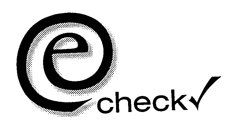 Trademark Logo E CHECK