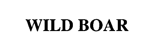 Trademark Logo WILD BOAR