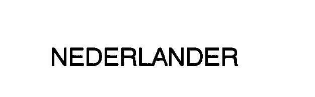 Trademark Logo NEDERLANDER