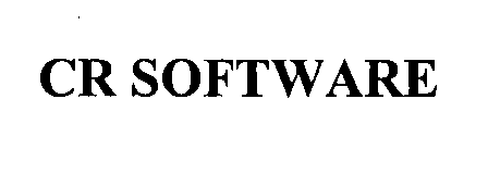 Trademark Logo CR SOFTWARE