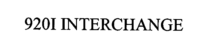 Trademark Logo 920I INTERCHANGE