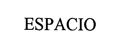 Trademark Logo ESPACIO